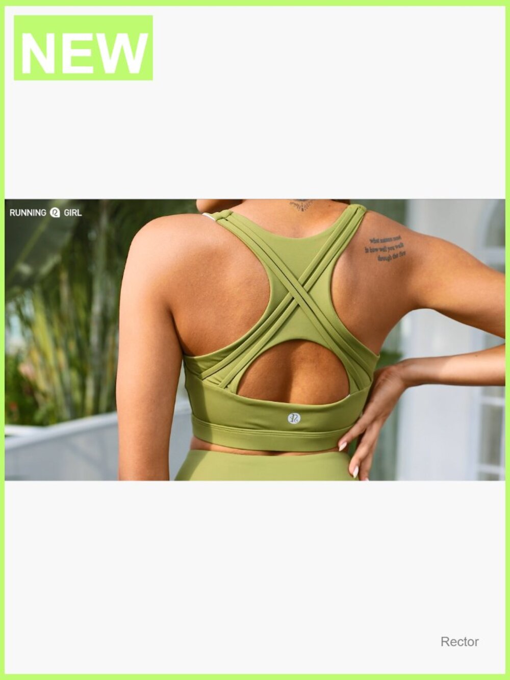 High Impact Sports Bra Racerback High Support Running Bra Workout Bra - Picture 7 of 7